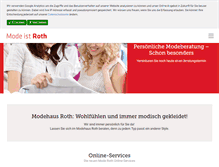 Tablet Screenshot of moderoth.at